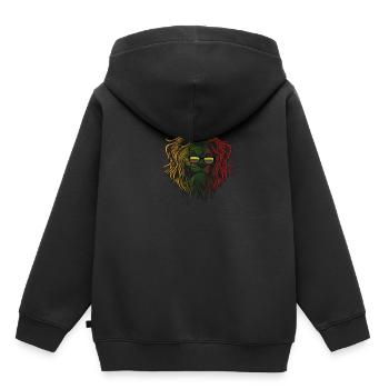 Litauen - Kinder Premium Organic Hoodie - Schwarz - Hinten - AI Model Kid Male (0cm)