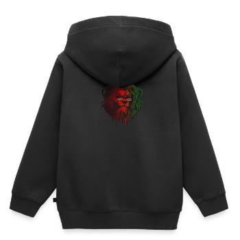 Malawi - Kids Premium Organic Hoodie - black - Back - AI Model Kid Male (0cm)