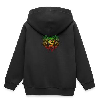 Mali - Sweat Premium à capuche enfant bio - noir - Dos - AI Model Kid Male (0cm)