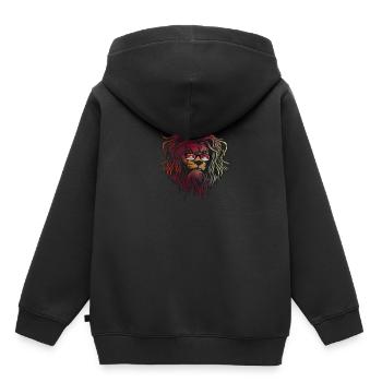Tibet - Sweat Premium à capuche enfant bio - noir - Dos - AI Model Kid Male (0cm)