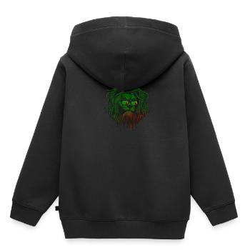 Sambia - Kinder Premium Organic Hoodie - Schwarz - Hinten - AI Model Kid Male (0cm)