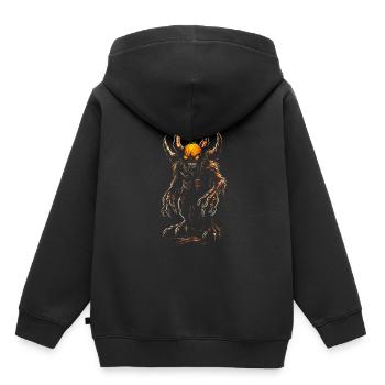 Monster Halloween Pumpkin Creepy Creepy Monster - Kids Premium Organic Hoodie - black - Back - AI Model Kid Male (0cm)