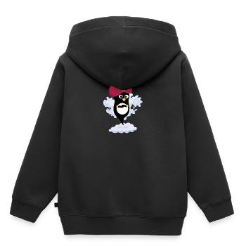 Génie Pingouin - Sweat Premium à capuche enfant bio - noir - Dos - AI Model Kid Male (0cm)