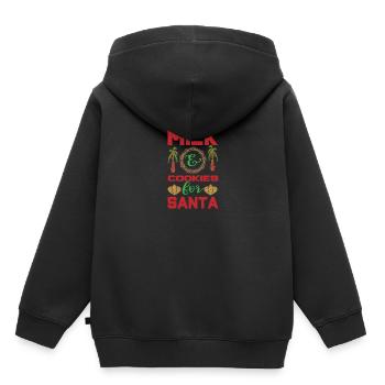 xmas Weihnachten - Kinder Premium Organic Hoodie - Schwarz - Hinten - AI Model Kid Male (0cm)