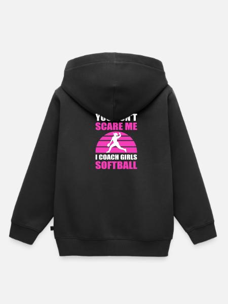 Softball Softball-Spieler - Kinder Premium Organic Hoodie - Schwarz