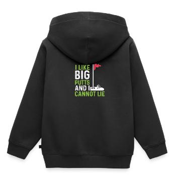 Wie große Putts Hobbyist Gift - Kinder Premium Organic Hoodie - Schwarz - Hinten - AI Model Kid Male (0cm)