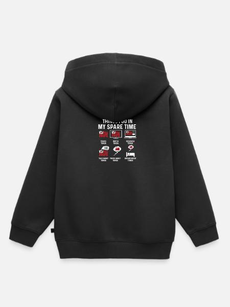Freizeit Reisender Gift - Kinder Premium Organic Hoodie - Schwarz