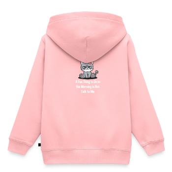 Funny thing in the morning is not funny with me i - Kids Premium Organic Hoodie - rose - Back - AI Model Kid Female (0cm)