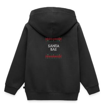 Santa Bae Christmas Friend Christmas Fiancée et - Sweat Premium à capuche enfant bio - noir - Dos - AI Model Kid Male (0cm)