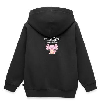 Des petites conversations de collègues introvertis - Sweat Premium à capuche enfant bio - noir - Dos - AI Model Kid Male (0cm)