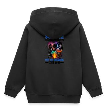 Science, Enlever Tout Le Plaisir De Deviner 14 - Sweat Premium à capuche enfant bio - noir - Dos - AI Model Kid Male (0cm)