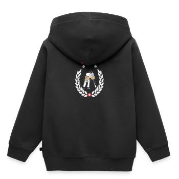 schwinger I love schwingen - Kinder Premium Organic Hoodie - Schwarz - Hinten - AI Model Kid Male (0cm)