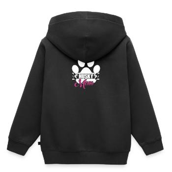 Husky Mom - Kinder Premium Organic Hoodie - Schwarz - Hinten - AI Model Kid Male (0cm)