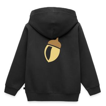acorn - Kids Premium Organic Hoodie - black - Back - AI Model Kid Male (0cm)