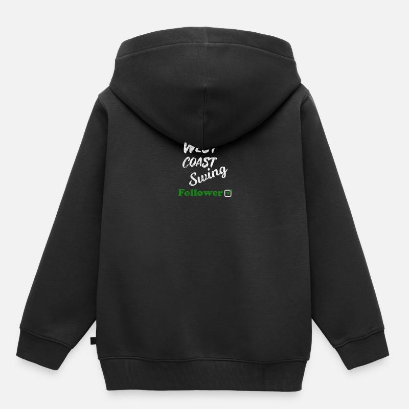 Cadeau d'atelier de suiveur de leader sur la côte ouest - Sweat Premium à capuche enfant bio - noir