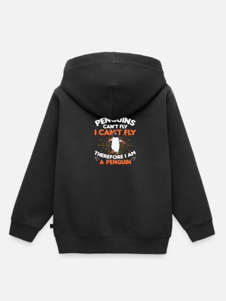 Penguin Penguin Penguin Penguin Lovers - Kids Premium Organic Hoodie - black