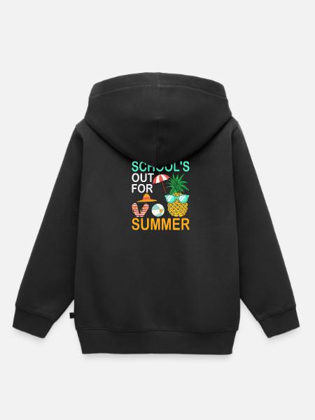 Schule Fertig Sommerferien Spruch - Kinder Premium Organic Hoodie -