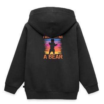 Bears Brown Bear Polar Bear Bear - Kids Premium Organic Hoodie - black - Back - AI Model Kid Male (0cm)