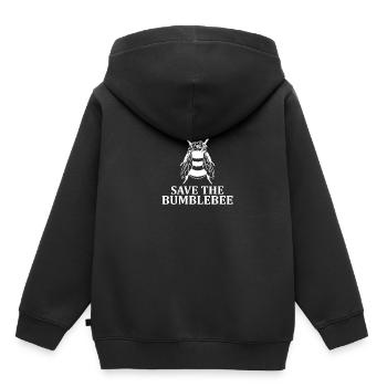 Extinction des espèces d’abeilles bourdons Protection des bourdons - Sweat Premium à capuche enfant bio - noir - Dos - AI Model Kid Male (0cm)