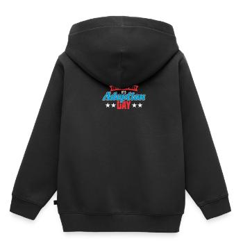 Adopts Adopts Foster Father Foster Mother - Kids Premium Organic Hoodie - black - Back - AI Model Kid Male (0cm)
