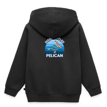 Pelikan Pelikane Vögel Wasservogel - Kinder Premium Organic Hoodie - Schwarz - Hinten - AI Model Kid Male (0cm)