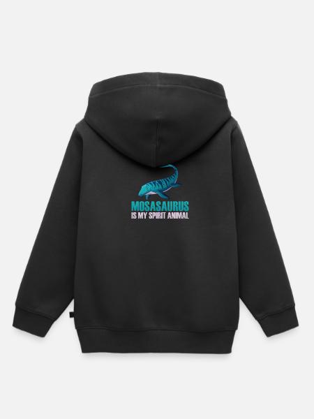 Meeresbiologe Mosasaurus Uhrzeit Dinosaurier - Kinder Premium Organic Hoodie -