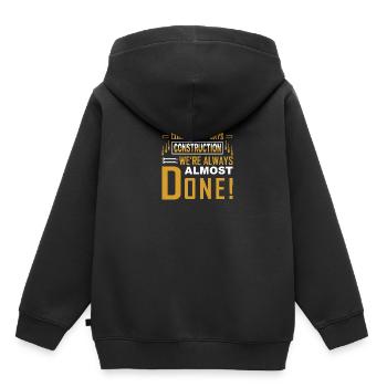 Building Design For Men Daddy Construction Worker - Kids Premium Organic Hoodie - black - Back - AI Model Kid Male (0cm)
