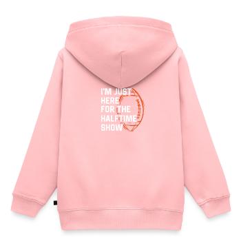 Football Je ne suis là que pour le spectacle de la mi-temps - Sweat Premium à capuche enfant bio - rose - Dos - AI Model Kid Female (0cm)