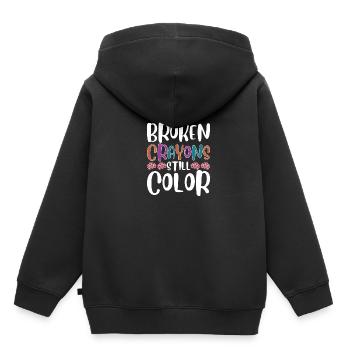 Das Bewusstsein Für Psychische Gesundheit - Kinder Premium Organic Hoodie - Schwarz - Hinten - AI Model Kid Male (0cm)