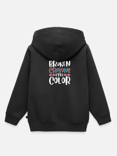 Mental Health Awareness - Kids Premium Organic Hoodie - black