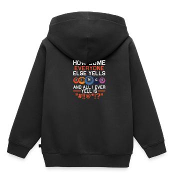 Bingo Bingo Spieler Altenheim Bingo Party - Kinder Premium Organic Hoodie - Schwarz - Hinten - AI Model Kid Male (0cm)