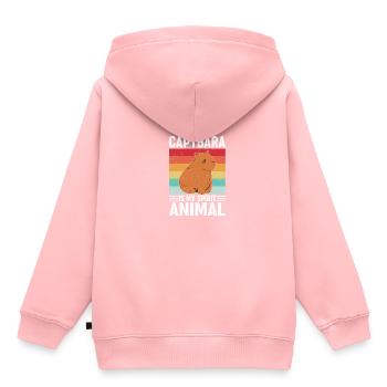 Capybara rodent capybara capybara - Kids Premium Organic Hoodie - rose - Back - AI Model Kid Female (0cm)