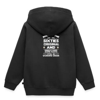 Built sixties original 50th birthday - Kids Premium Organic Hoodie - black - Back - AI Model Kid Male (0cm)