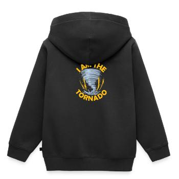 Der Hurrikan Meteorologe Des Sturm Twister Tornado - Kinder Premium Organic Hoodie - Schwarz - Hinten - AI Model Kid Male (0cm)
