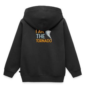 Der Hurrikan Meteorologe Des Sturm Twister Tornado - Kinder Premium Organic Hoodie - Schwarz - Hinten - AI Model Kid Male (0cm)