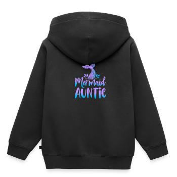 Mermaid Squad Security Auntie Theme Design - Kinder Premium Organic Hoodie - Schwarz - Hinten - AI Model Kid Male (0cm)