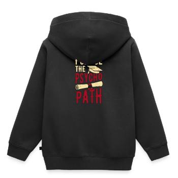 Étudiant en psychologie Etudiant - Sweat Premium à capuche enfant bio - noir - Dos - AI Model Kid Male (0cm)