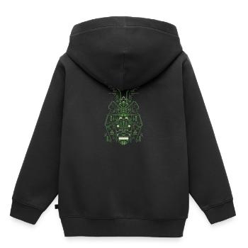 Fehler - Kinder Premium Organic Hoodie - Schwarz - Hinten - AI Model Kid Male (0cm)