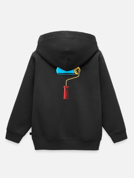 Maler - Kinder Premium Organic Hoodie - Schwarz