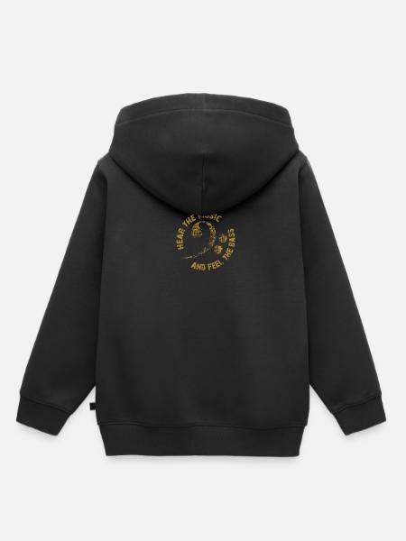 Listen to the music and feel the bass. Bass clef - Kids Premium Organic Hoodie - black