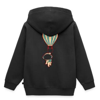 Astronaut Raumfahrt - Kinder Premium Organic Hoodie - Schwarz - Hinten - AI Model Kid Male (0cm)