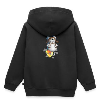 New Beginning - Rocket - Comic - Kids Premium Organic Hoodie - black - Back - AI Model Kid Male (0cm)