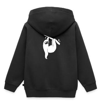 Sloth Chill Relax Relax Temps de sortie - Sweat Premium à capuche enfant bio - noir - Dos - AI Model Kid Male (0cm)