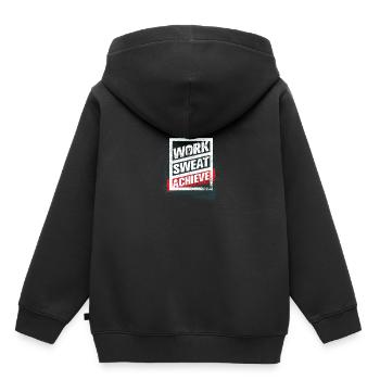 Fitness Lifestyle Workout Gym - Sweat Premium à capuche enfant bio - noir - Dos - AI Model Kid Male (0cm)