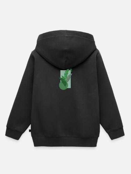 Geometrie - Kinder Premium Organic Hoodie - Schwarz