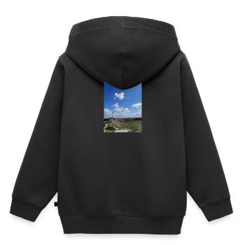 phare - Sweat Premium à capuche enfant bio - noir - Dos - AI Model Kid Male (0cm)