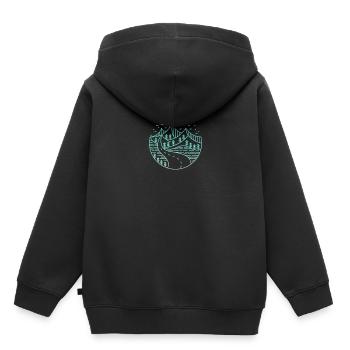 Aventure - Sweat Premium à capuche enfant bio - noir - Dos - AI Model Kid Male (0cm)