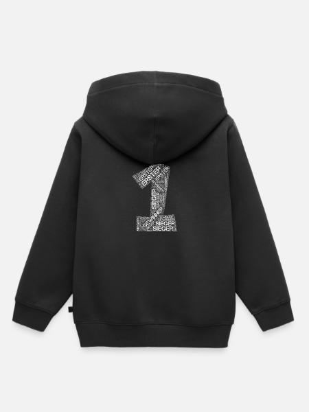 Erster - Kinder Premium Organic Hoodie - Schwarz