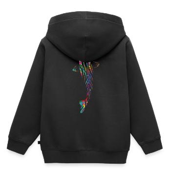 Koi carp mosaic - Kids Premium Organic Hoodie - black - Back - AI Model Kid Male (0cm)