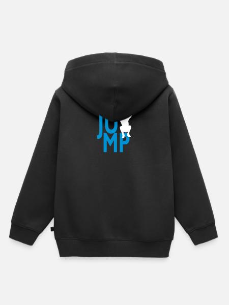 JUMP - Kinder Premium Organic Hoodie - Schwarz